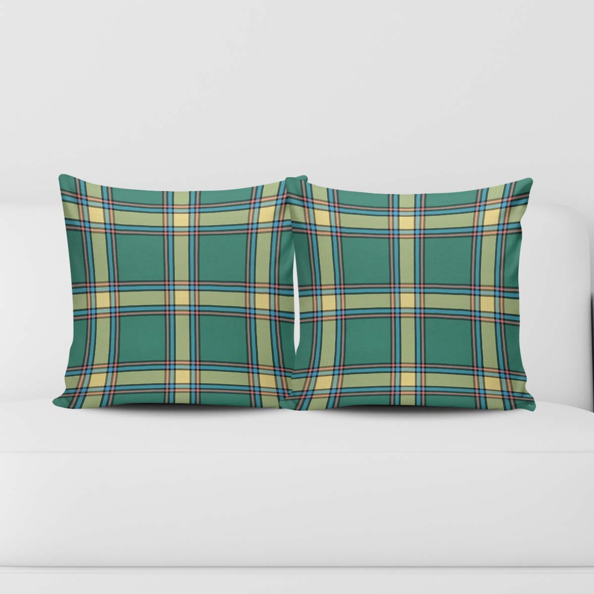 Alberta Province Canada Tartan Pillow Cover Square Pillow Cover - Tartanvibesclothing