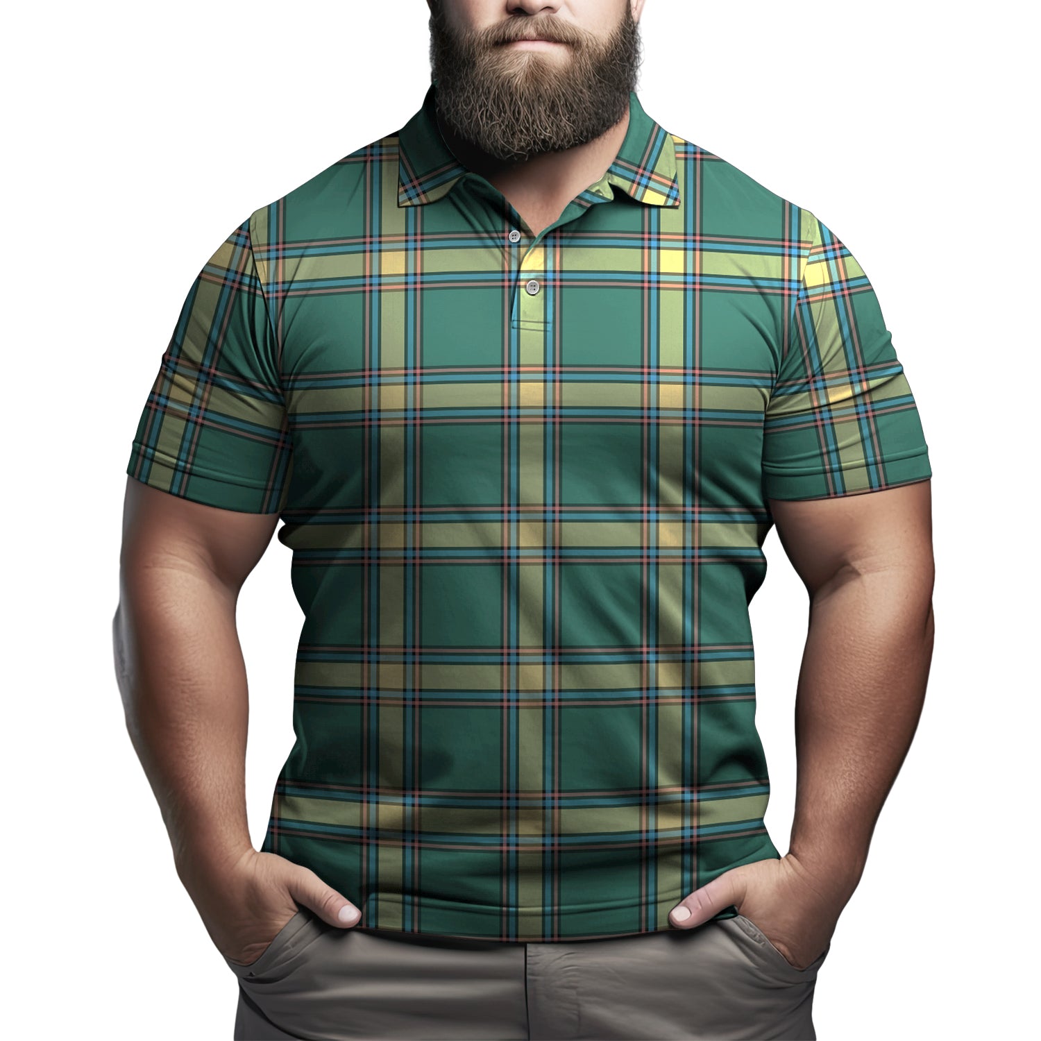 Alberta Province Canada Tartan Mens Polo Shirt - Tartanvibesclothing