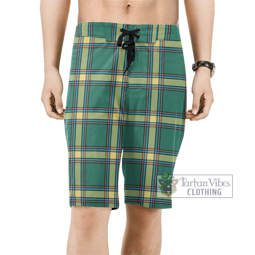 Alberta Province Canada Tartan Men's Board Shorts Men - Tartan Vibes Clothing