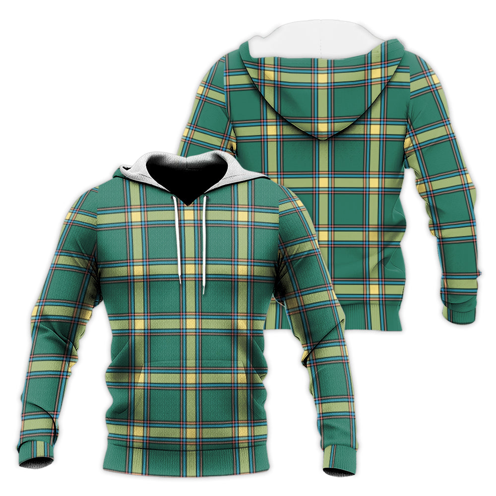 Alberta Province Canada Tartan Knitted Hoodie Unisex Knitted Hoodie - Tartanvibesclothing