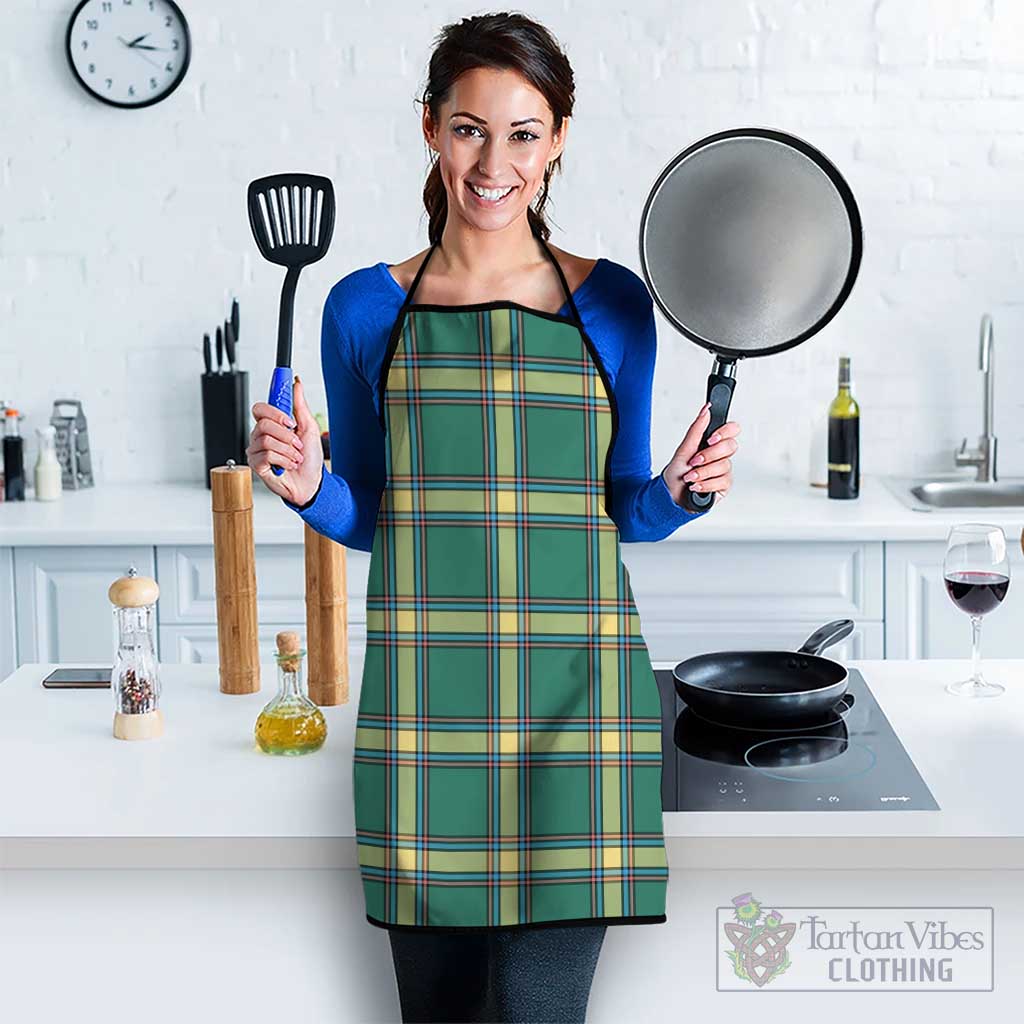Alberta Province Canada Tartan Apron Black - Tartan Vibes Clothing