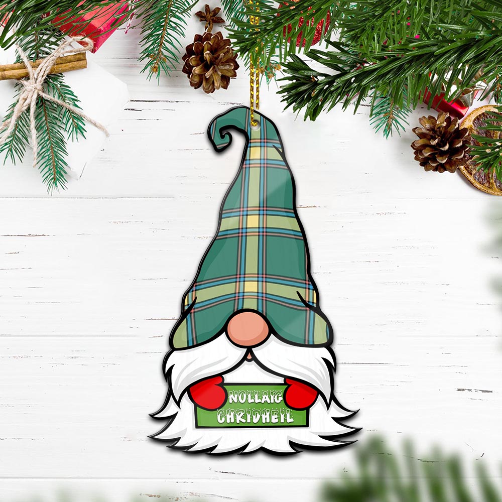 Alberta Province Canada Gnome Christmas Ornament with His Tartan Christmas Hat - Tartan Vibes Clothing