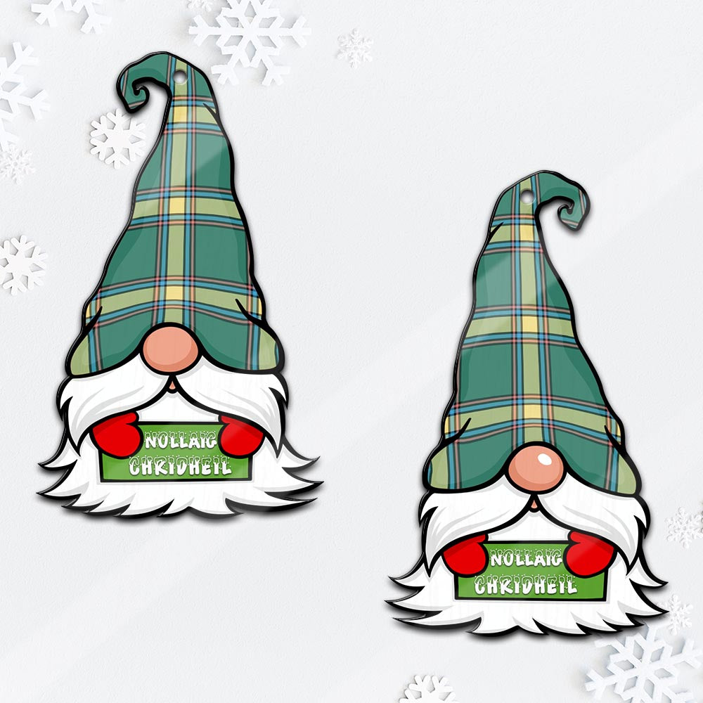 Alberta Province Canada Gnome Christmas Ornament with His Tartan Christmas Hat - Tartan Vibes Clothing