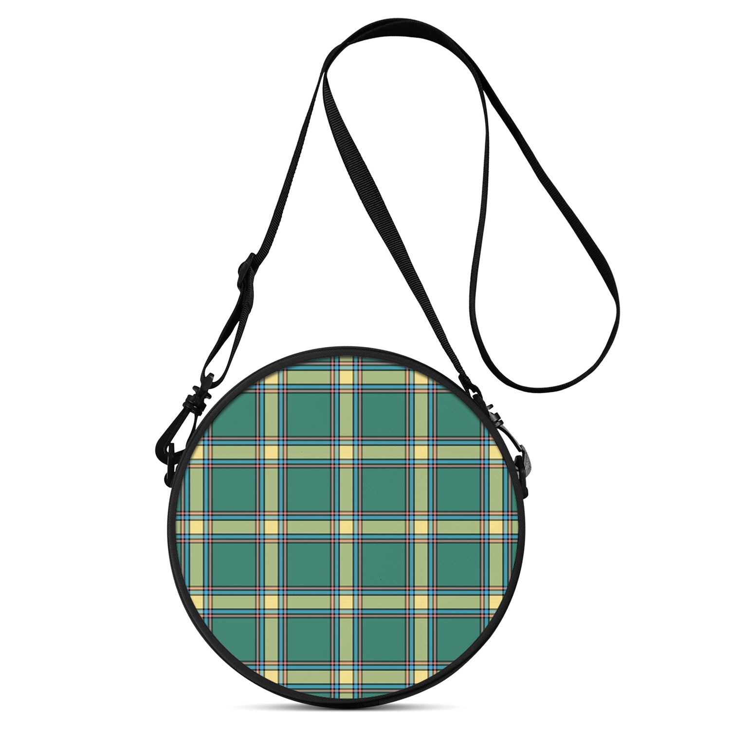 Alberta Province Canada Tartan Round Satchel Bags - Tartanvibesclothing