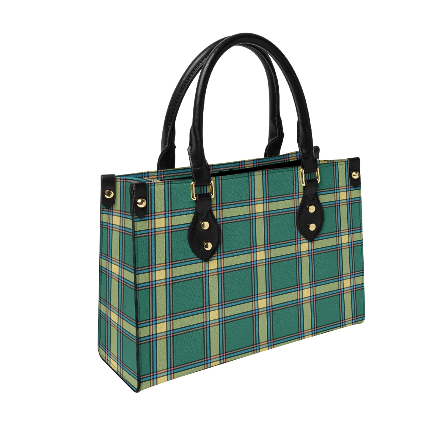 Alberta Province Canada Tartan Leather Bag - Tartanvibesclothing