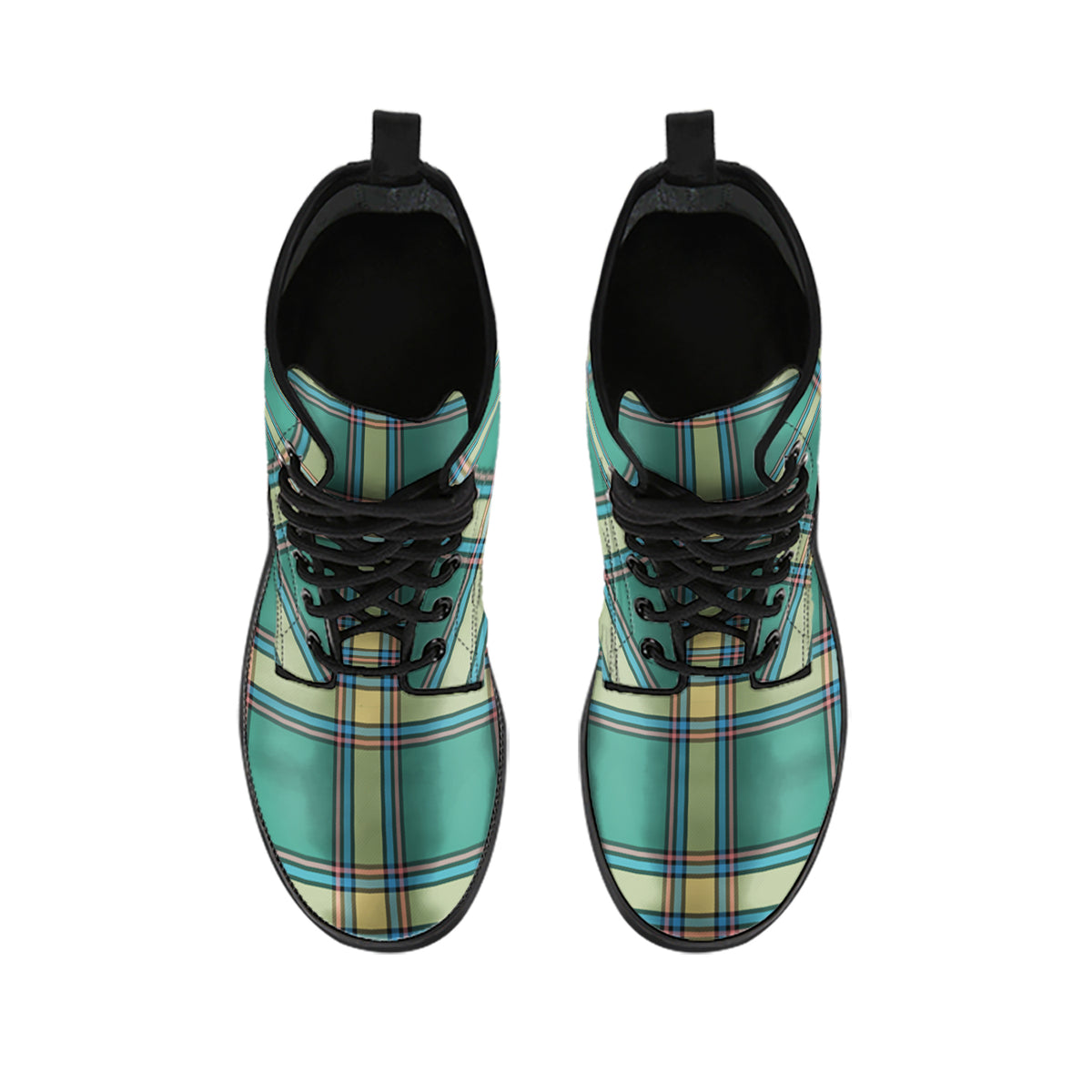 Alberta Province Canada Tartan Leather Boots - Tartan Vibes Clothing