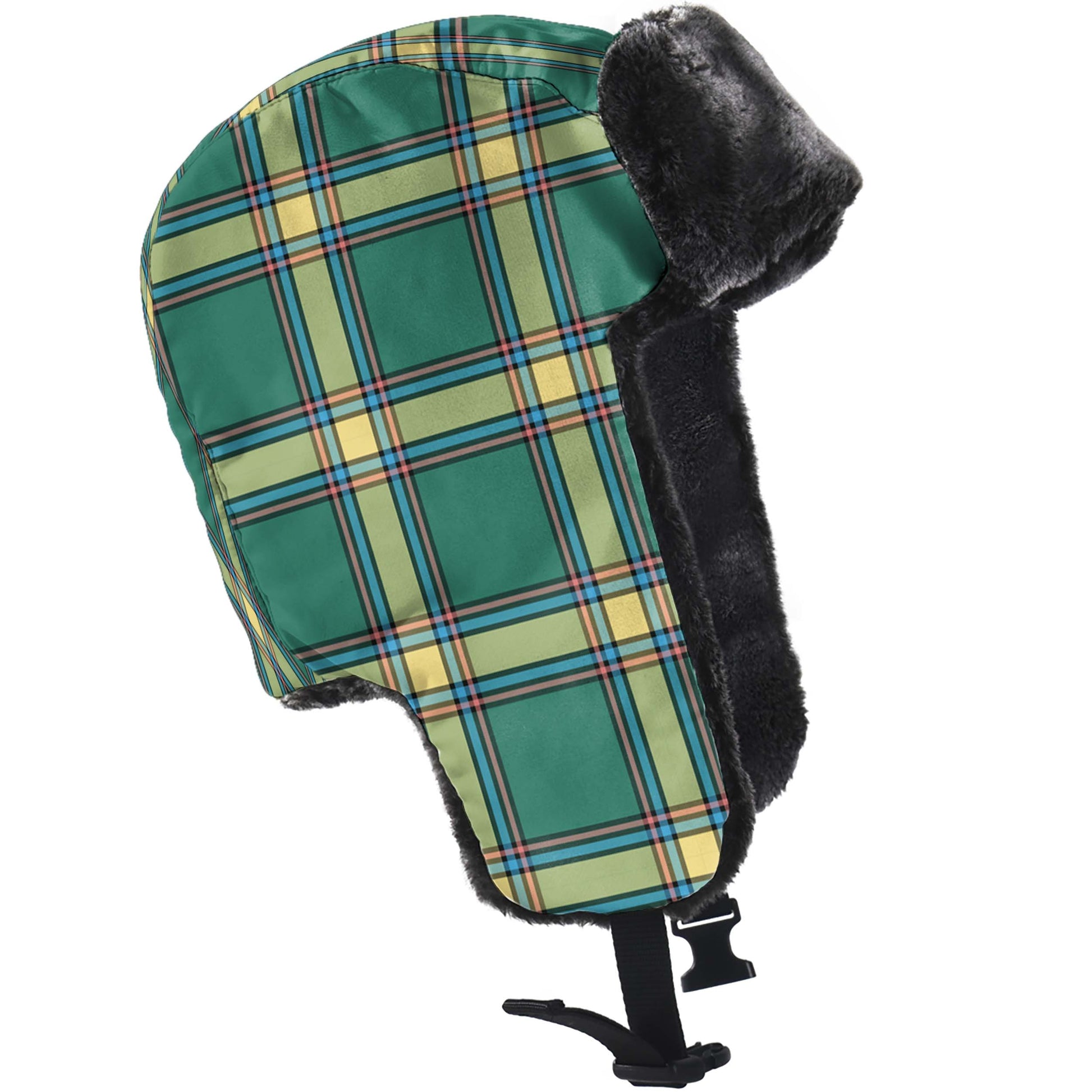 Alberta Province Canada Tartan Winter Trapper Hat - Tartanvibesclothing