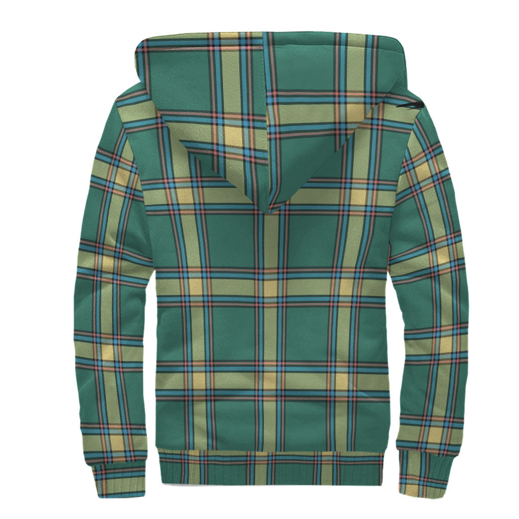 Alberta Province Canada Tartan Sherpa Hoodie - Tartanvibesclothing