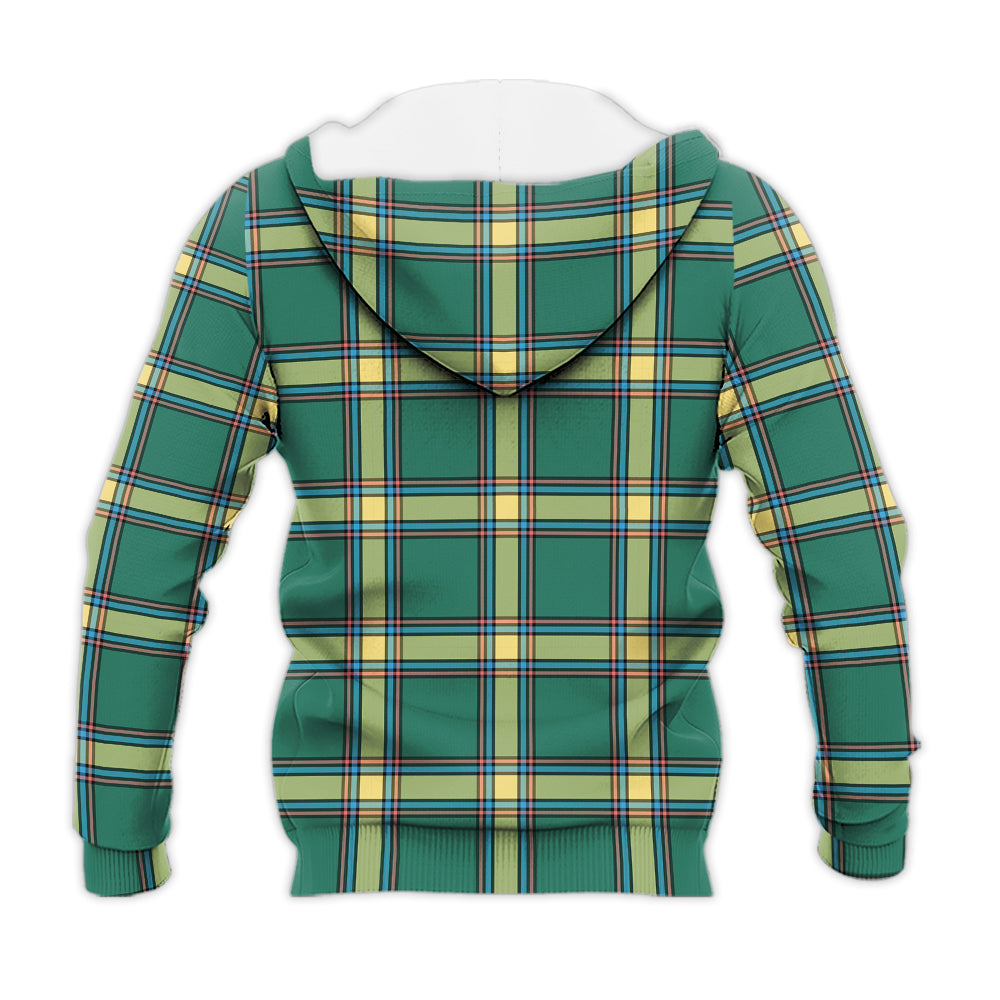 Alberta Province Canada Tartan Knitted Hoodie - Tartanvibesclothing