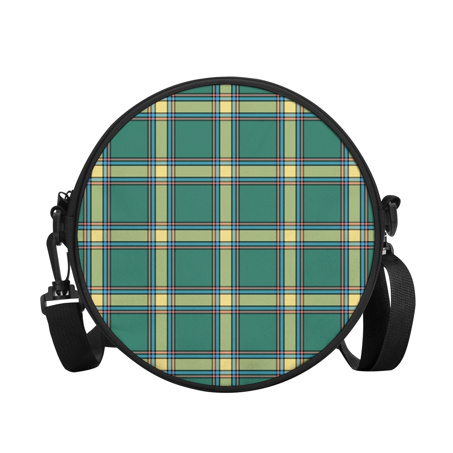 Alberta Province Canada Tartan Round Satchel Bags - Tartanvibesclothing