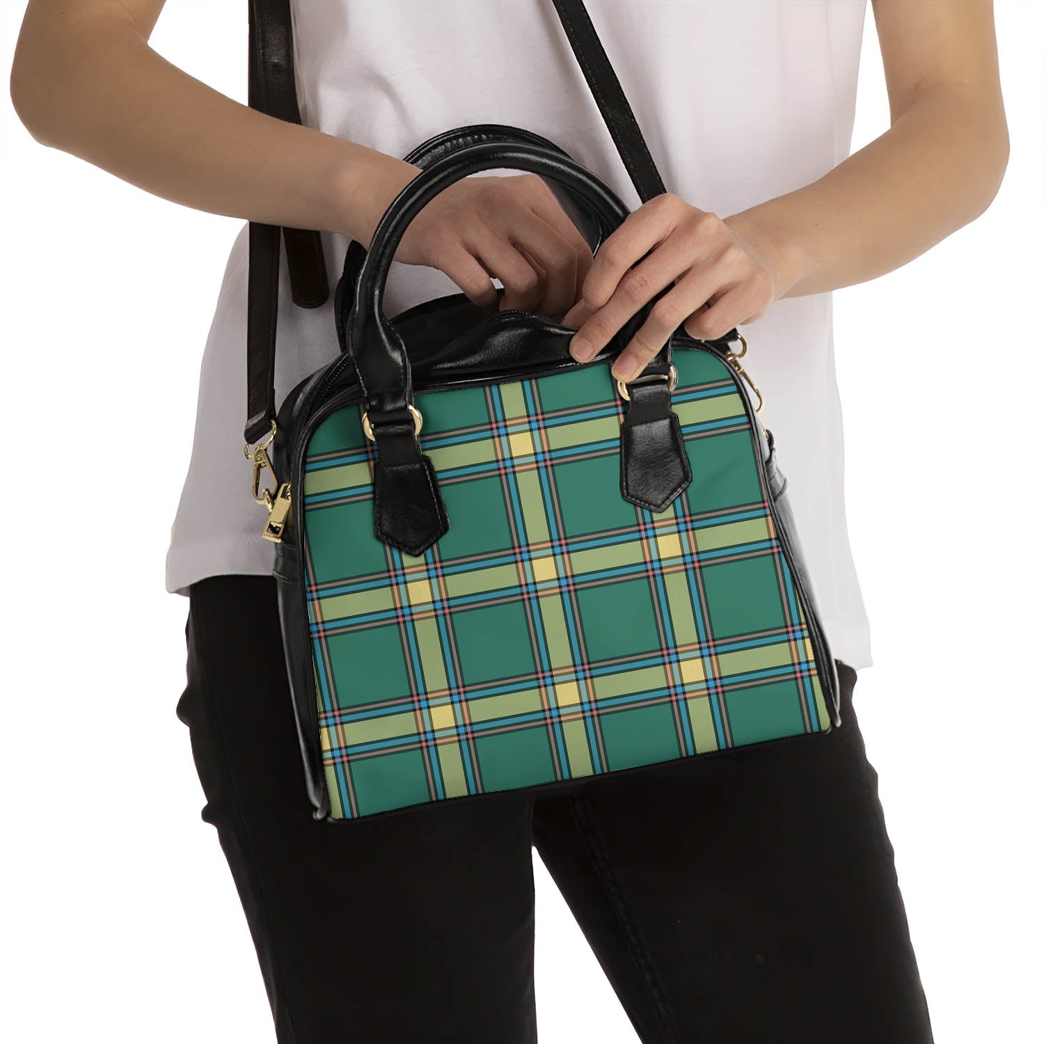 Alberta Province Canada Tartan Shoulder Handbags - Tartanvibesclothing