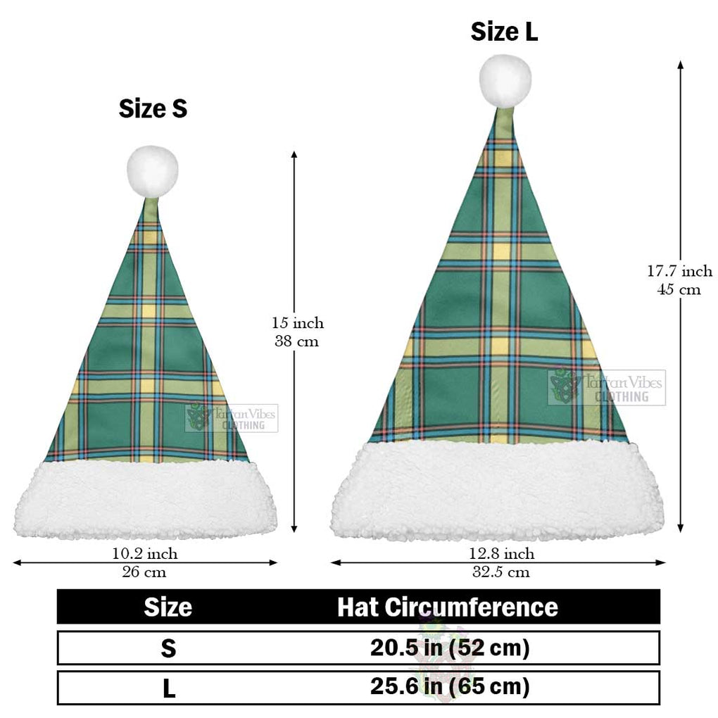 Tartan Vibes Clothing Alberta Province Canada Tartan Christmas Santa Hats