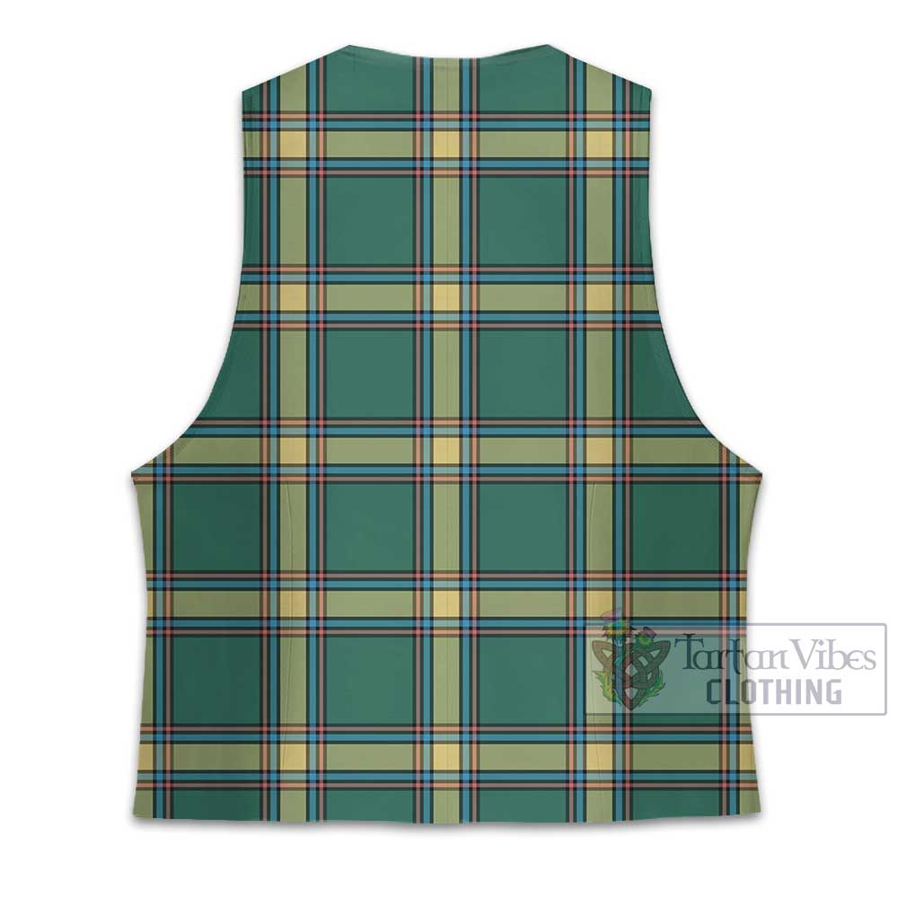 Tartan Vibes Clothing Alberta Province Canada Tartan Men's Sleeveless Suit Vest