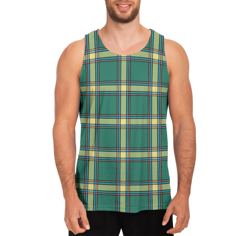 Alberta Province Canada Tartan Mens Tank Top - Tartanvibesclothing