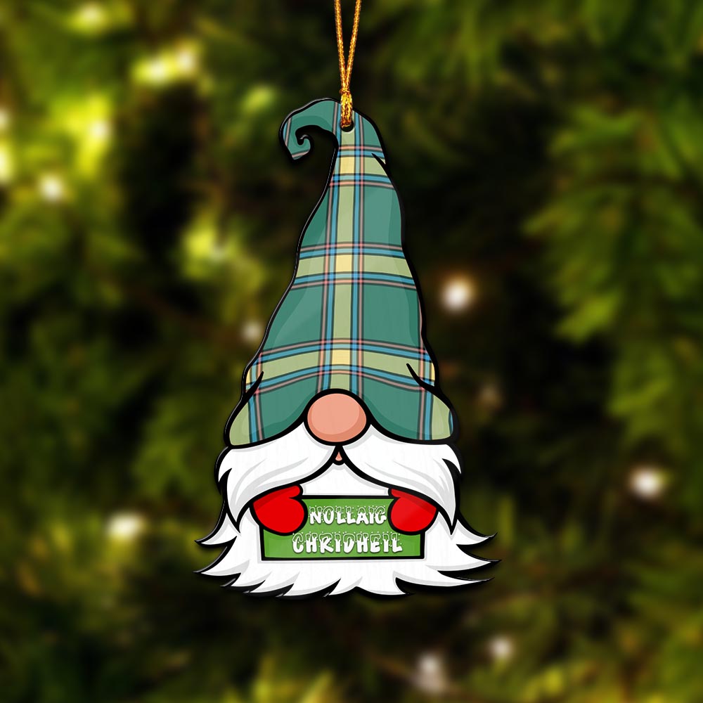 Alberta Province Canada Gnome Christmas Ornament with His Tartan Christmas Hat - Tartan Vibes Clothing