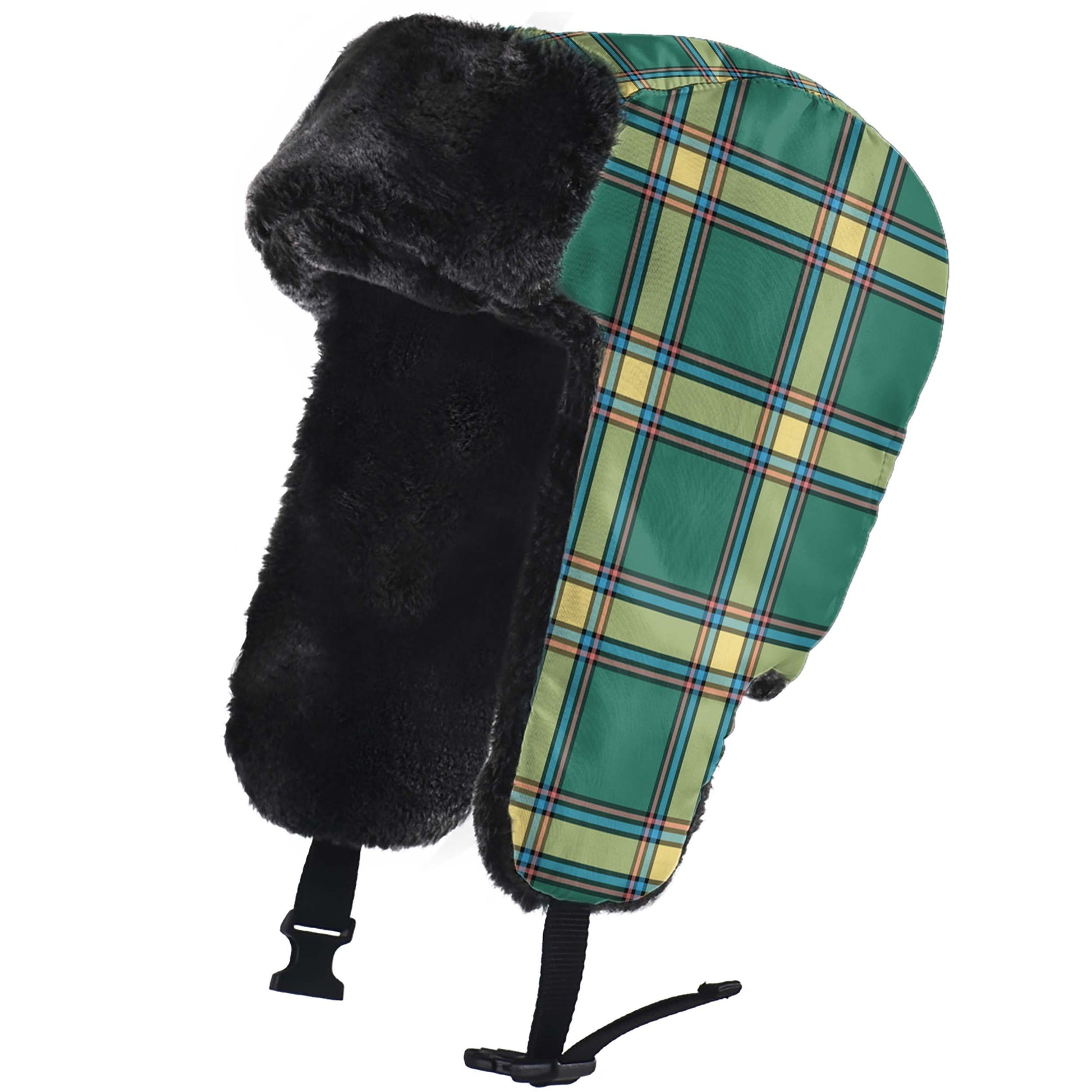 Alberta Province Canada Tartan Winter Trapper Hat - Tartanvibesclothing