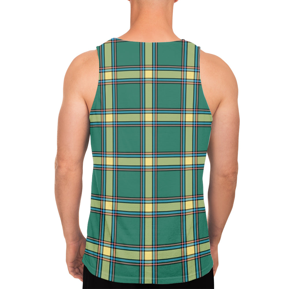 Alberta Province Canada Tartan Mens Tank Top - Tartanvibesclothing