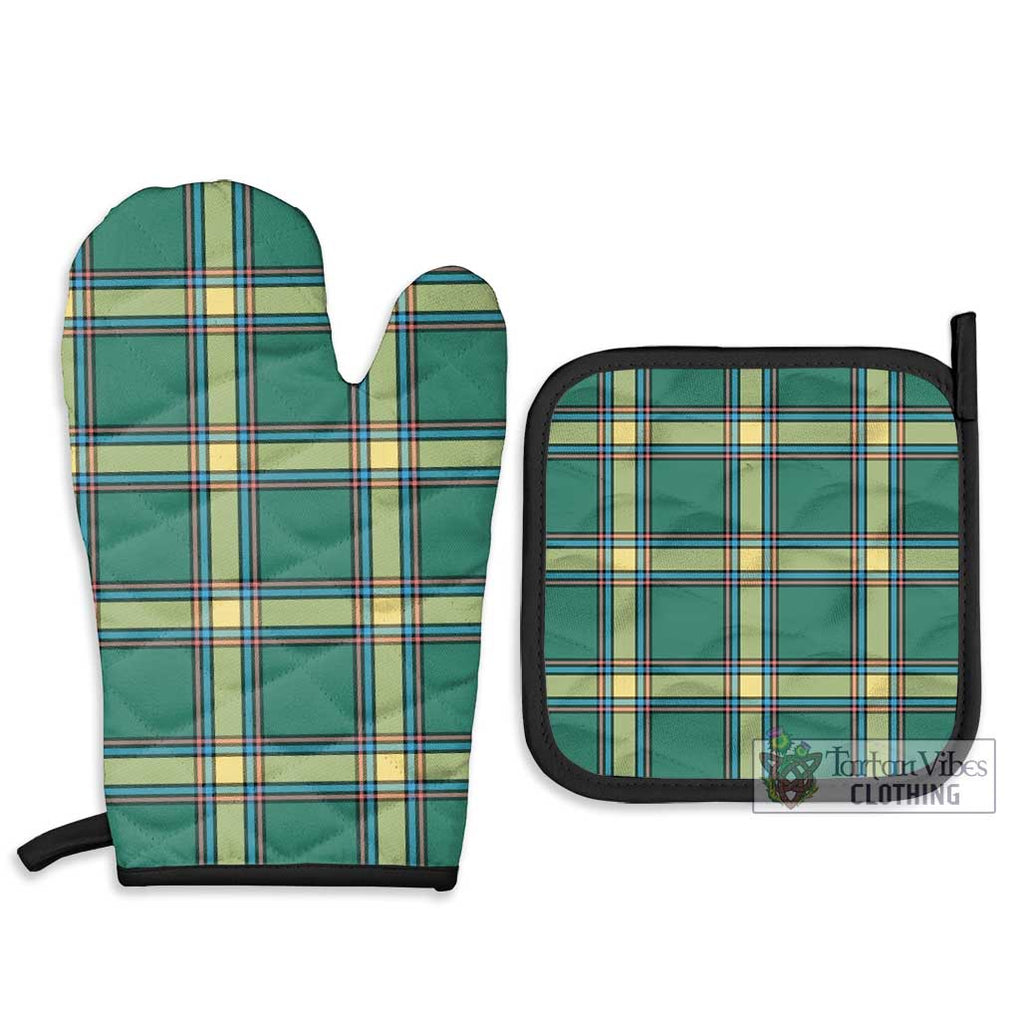 Alberta Province Canada Tartan Combo Oven Mitt & Pot-Holder - Tartan Vibes Clothing