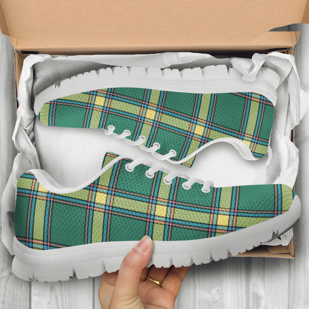 Alberta Province Canada Tartan Sneakers - Tartanvibesclothing