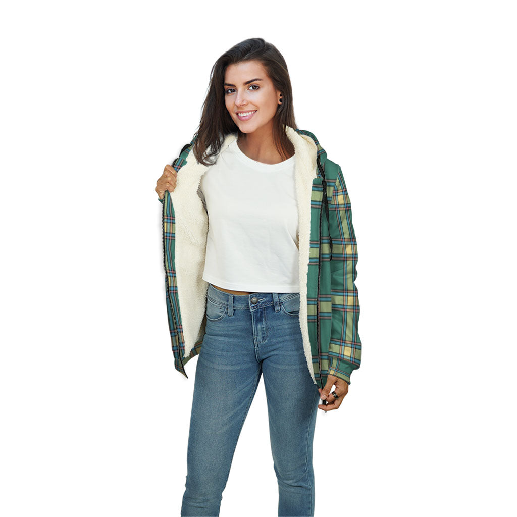 Alberta Province Canada Tartan Sherpa Hoodie - Tartanvibesclothing