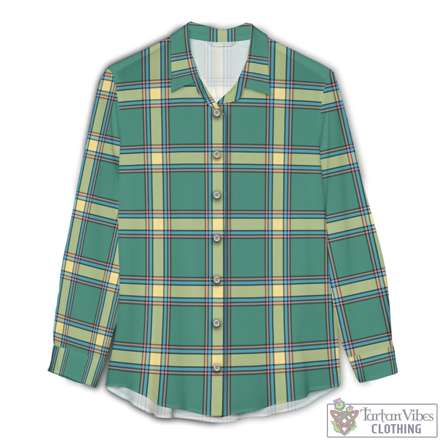 Alberta Province Canada Tartan Womens Casual Shirt