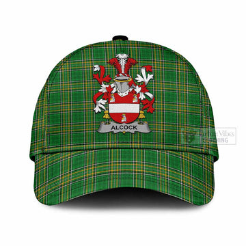 Alcock Irish Clan Tartan Classic Cap with Coat of Arms