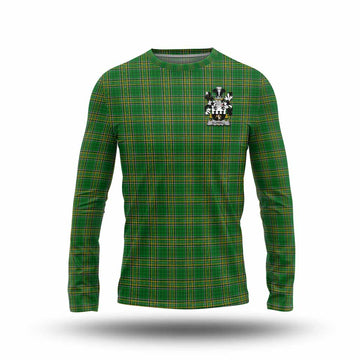 Aldwell Irish Clan Tartan Long Sleeve T-Shirt with Coat of Arms