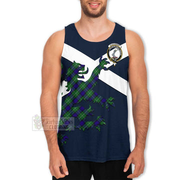 Alexander Tartan Lion Rampant Men's Tank Top  Proudly Display Your Heritage with Alba Gu Brath and Clan Name