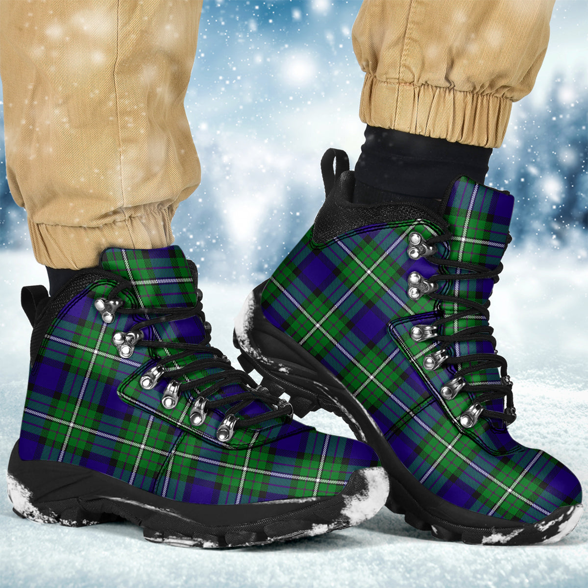 Alexander Tartan Alpine Boots - Tartanvibesclothing