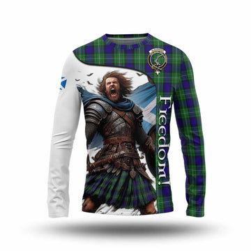 Alexander Crest Tartan Long Sleeve T-Shirt Inspired by the Freedom of Scottish Warrior Unisex - Tartan Vibes Clothing