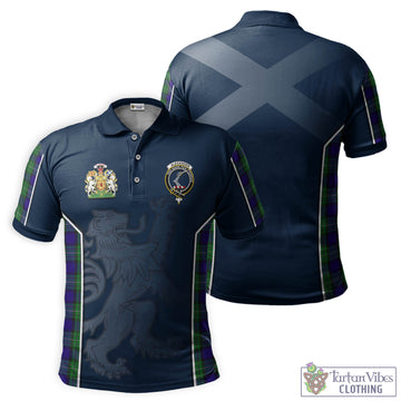 Alexander Tartan Men's Polo Shirt with Family Crest and Lion Rampant Vibes Sport Style