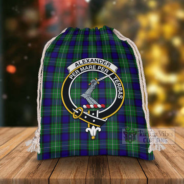 Alexander Tartan Christmas Santa's Bag with Family Crest - Tartan Vibes Clothing