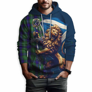 Alexander Tartan Family Crest Hoodie with Scottish Majestic Lion Zip Hoodie - Tartan Vibes Clothing
