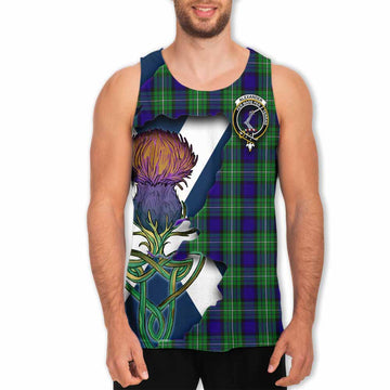 Alexander Tartan Family Crest Men's Tank Top Scottish Thistle Celtic Inspired Men - Tartan Vibes Clothing