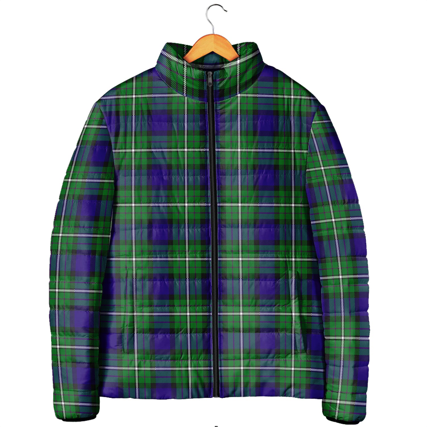 Alexander Tartan Padded Jacket Men's Padded Jacket - Tartan Vibes Clothing