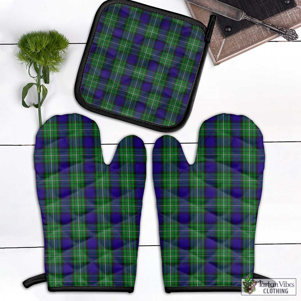 Alexander Tartan Combo Oven Mitt & Pot-Holder Black - Tartan Vibes Clothing