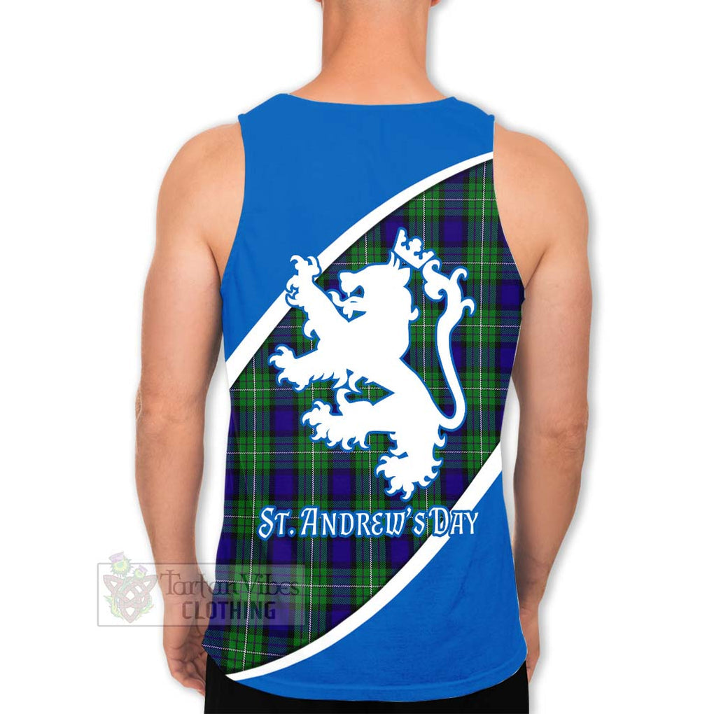 Tartan Vibes Clothing Alexander Family Crest Tartan Men's Tank Top Celebrate Saint Andrew's Day in Style