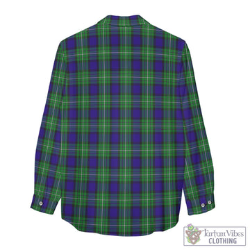 Alexander Tartan Women's Casual Shirt with Family Crest