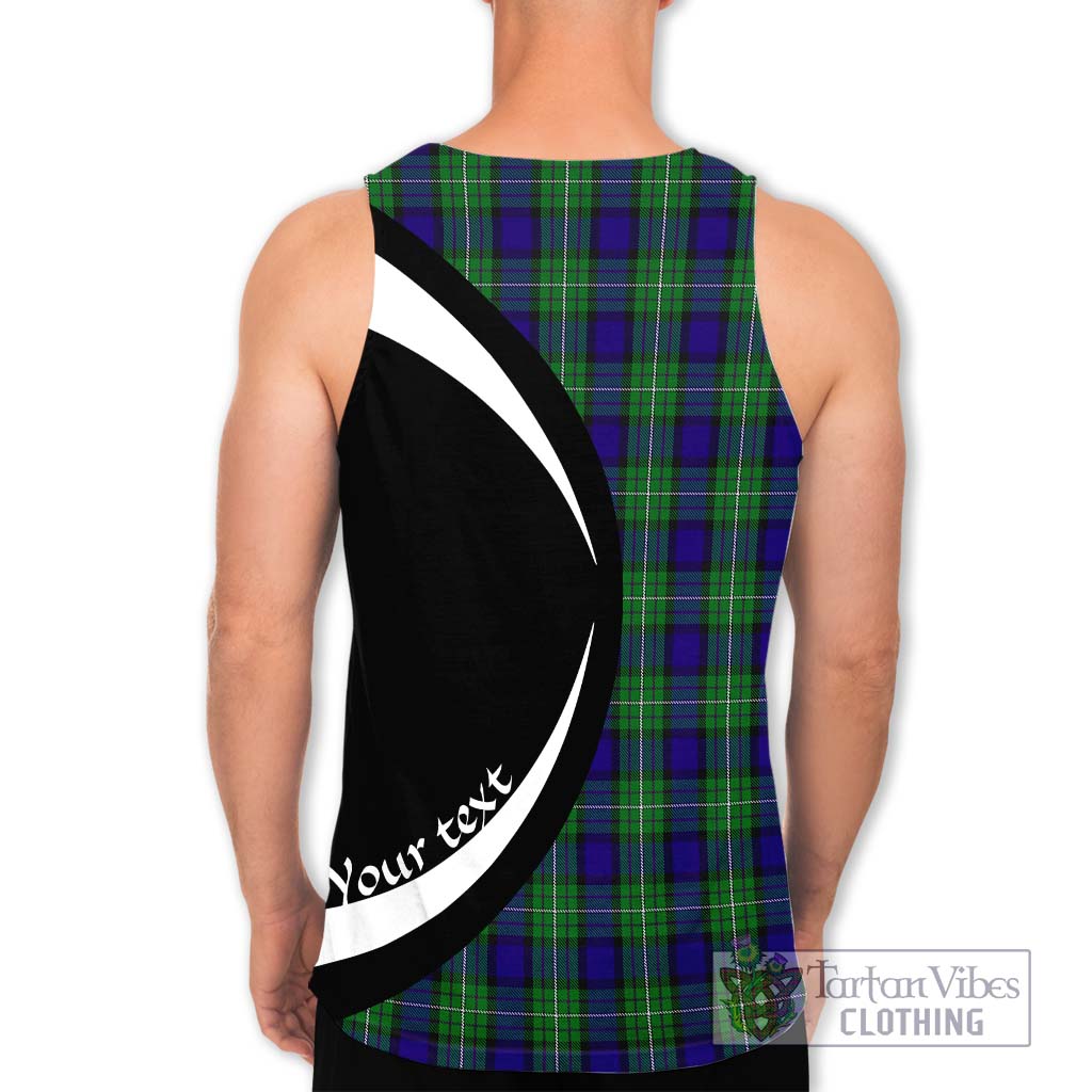 Alexander Tartan Men's Tank Top with Family Crest Circle Style - Tartan Vibes Clothing