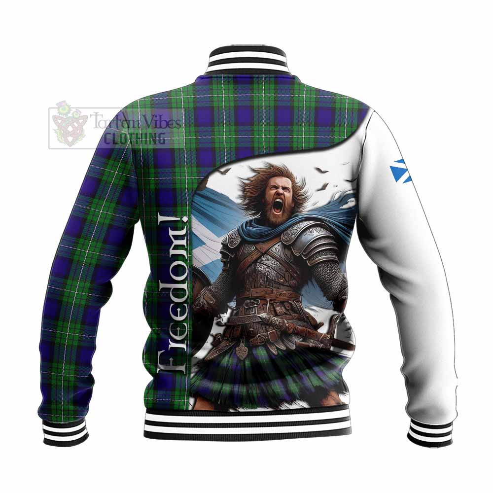 Tartan Vibes Clothing Alexander Crest Tartan Baseball Jacket Inspired by the Freedom of Scottish Warrior