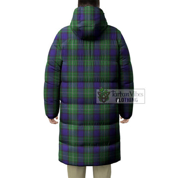 Alexander Tartan Long Down Jacket