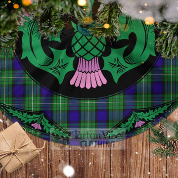 Alexander Tartan Christmas Tree Skirt Scottish Thistle Style