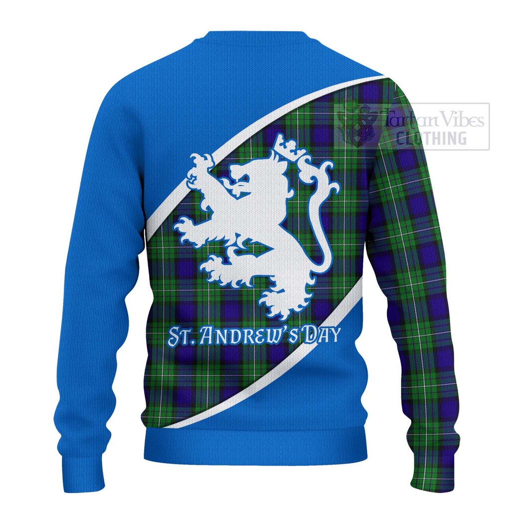 Tartan Vibes Clothing Alexander Family Crest Tartan Knitted Sweater Celebrate Saint Andrew's Day in Style