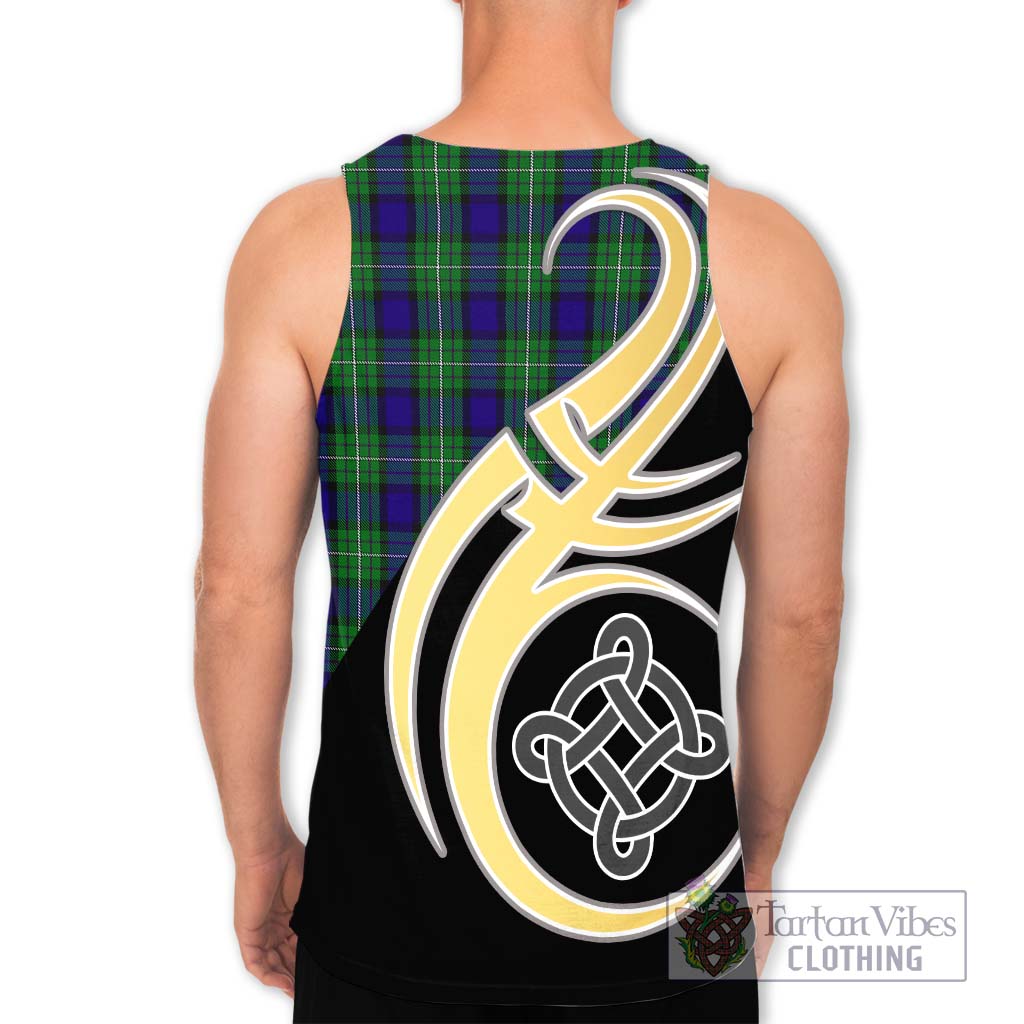 Alexander Tartan Men's Tank Top with Family Crest and Celtic Symbol Style - Tartan Vibes Clothing