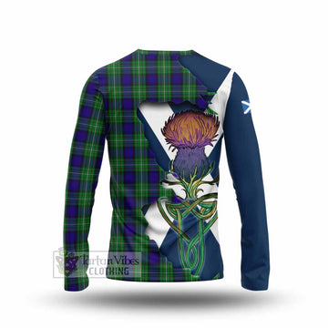Alexander Tartan Family Crest Long Sleeve T-Shirt Scottish Thistle Celtic Inspired - Tartan Vibes Clothing
