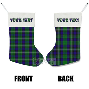 Alexander Tartan Christmas Stocking with Personalized Text