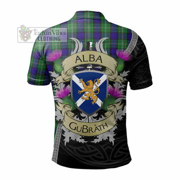 Alexander Tartan Family Crest Polo Shirt Lion Rampant Royal Thistle Shield Celtic Inspired - Tartan Vibes Clothing