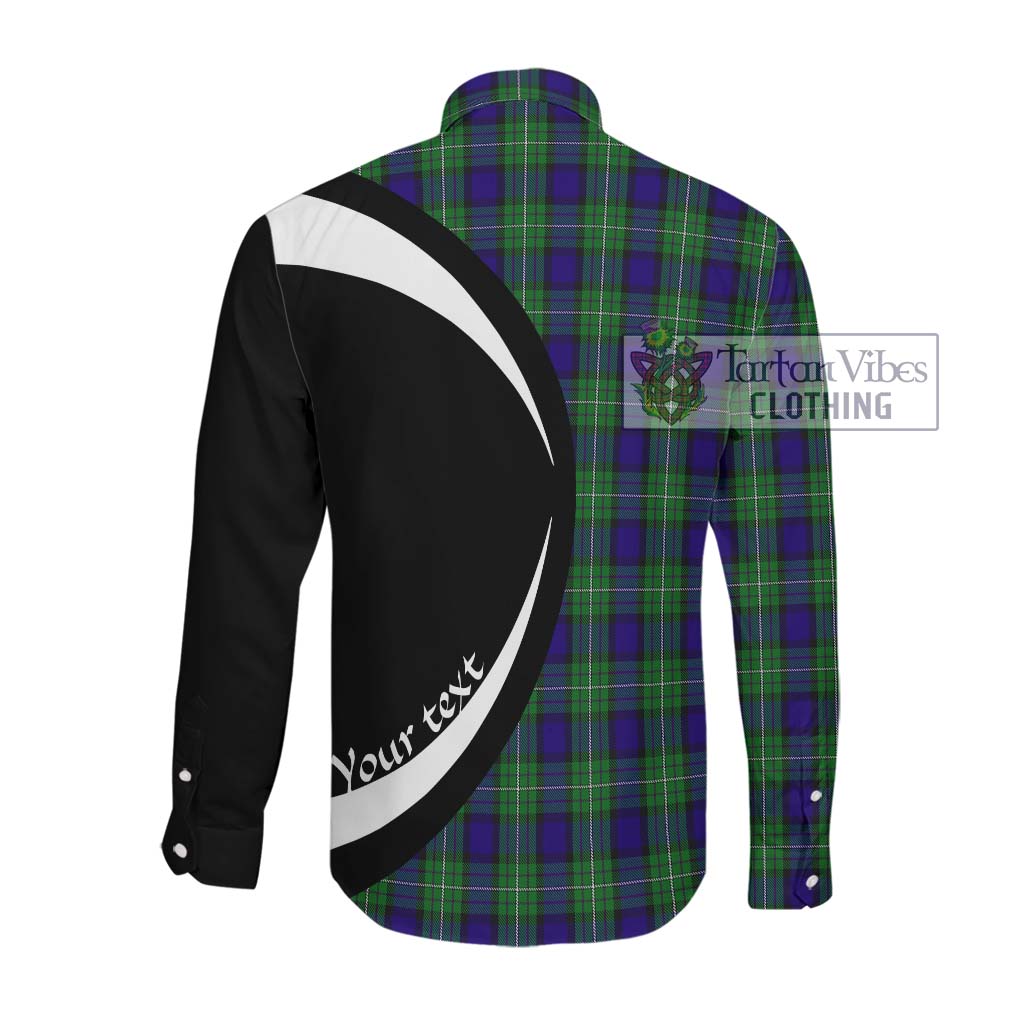 Alexander Tartan Long Sleeve Button Up with Family Crest Circle Style Men's Shirt - Tartan Vibes Clothing