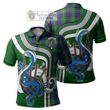 Alexander Tartan Polo Shirt with Epic Bagpipe Style