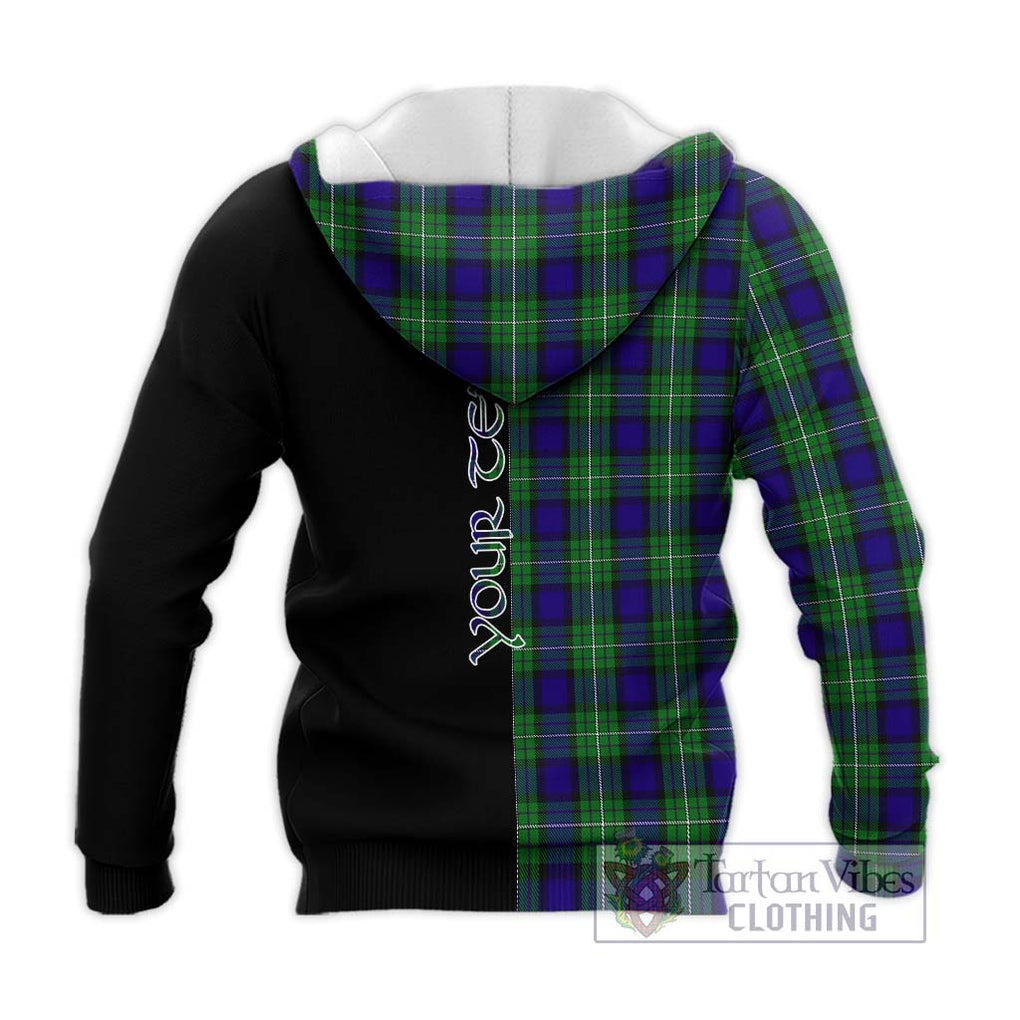 Alexander Tartan Knitted Hoodie with Family Crest and Half Of Me Style - Tartanvibesclothing Shop